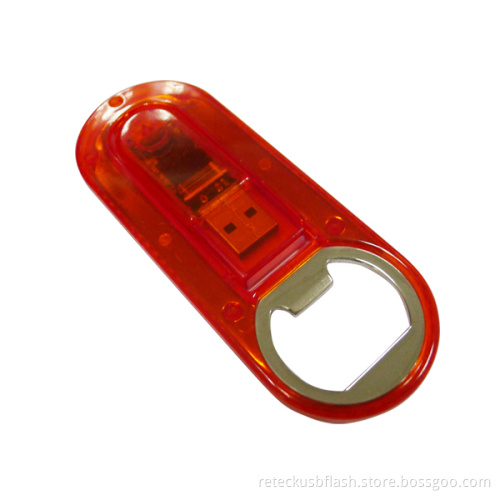 Plastic Metal Bottle Opener USB Memory Stick